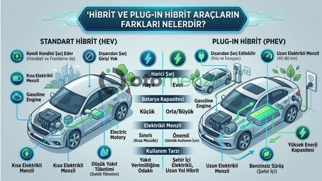 Hibrit ve Plug-in Hibrit Araçların Farkları Nelerdir